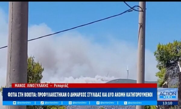 Φωτιά στη Βοιωτία: Προφυλακίστηκαν ο Δήμαρχος Στυλίδας και δύο ακόμη κατηγορούμενοι