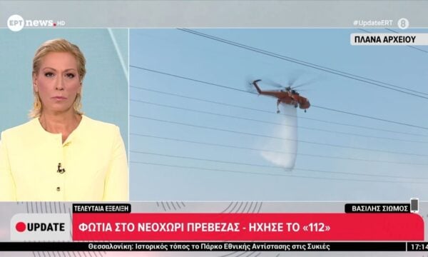 Φωτιά στο Νεοχώρι Πρέβεζας – Ήχησε το 112