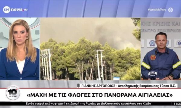 Γ. Αρτοποιός: «Σε τρία μέτωπα η φωτιά στο Πόρτο Γερμενό»