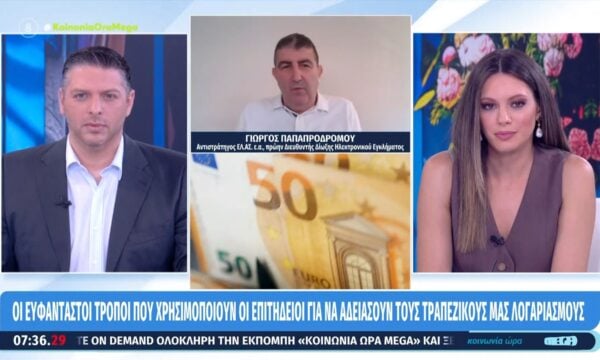 Γ. Παπαπροδρόμου: «Κανένας οργανισμός δεν μας ζητά τα προσωπικά δεδομένα»