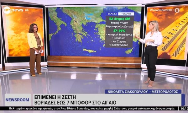 Η πρόγνωση του καιρού από την Νικολέτα Ζιακοπούλου | 26/08/2026