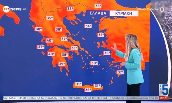 Η πρόγνωση του καιρού από την Όλγα Παπαβγούλη | 09/08/2026