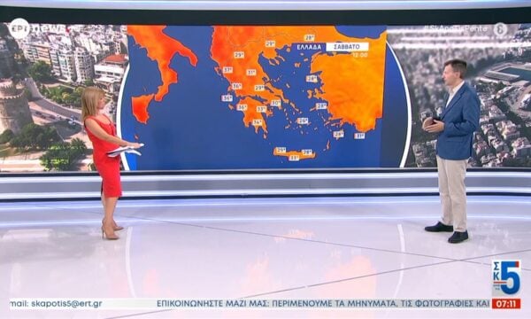 Η πρόγνωση του καιρού από τον Γιώργο Εμμανουήλ | 29/08/2026
