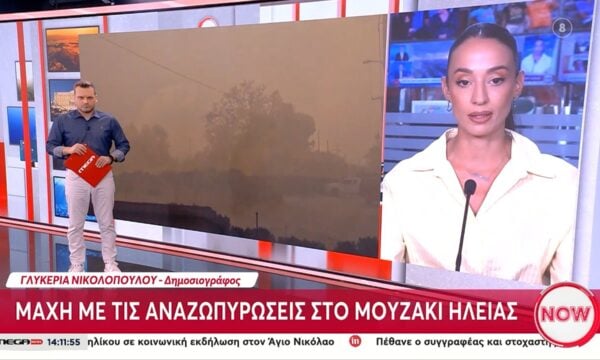 Ηλεία: Μάχη με τις φλόγες σε παυκοδάσος της περιοχής Μουζάκι – «Κόκκινος» συναγερμός σε επτά περιφέρειες