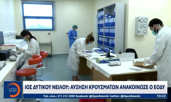 Ιός Δυτικού Νείλου: Αύξηση κρουσμάτων ανακοίνωσε ο ΕΟΔΥ