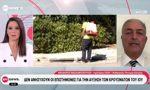 Ιός του Δυτικού Νείλου: Δεν ανησυχούν οι ειδικοί για την αύξηση των κρουσμάτων – Ο πρόεδρος του ΕΟΔΥ, Θ. Βασιλακόπουλος, στο ΕΡΤnews