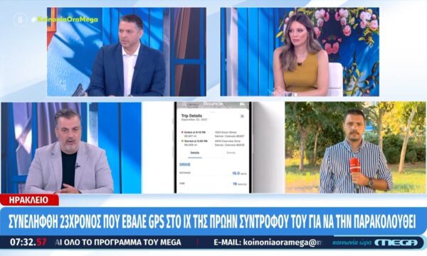 Ηράκλειο: Συνελήφθη 23χρονος που έβαλε gps στο ΙΧ της πρώην συντρόφου του για να την παρακολουθεί