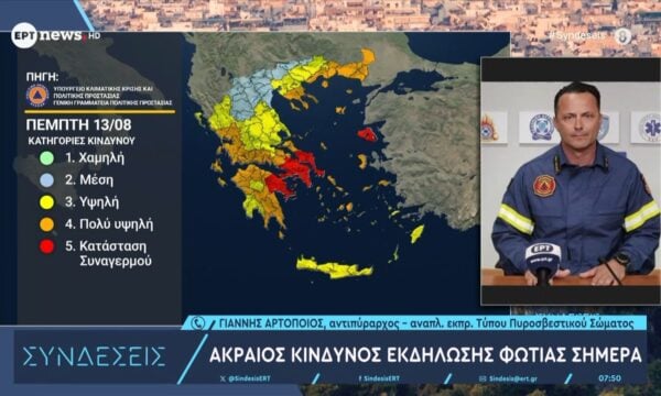 Ισχυρή έκκληση Αρτοποιού στο ΕΡΤnews: «Δεν ανάβουμε φωτιά για κανέναν λόγο» – Αυστηρές κυρώσεις για τους παραβάτες
