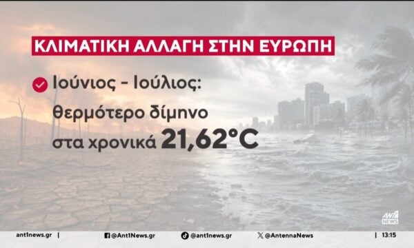 Ιστορικά ρεκόρ ζέστης “σπάει” τη φετινή χρονιά η Ευρώπη