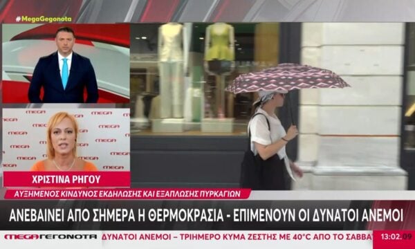 Καιρός: Ανεβαίνει από σήμερα (6/8) η θερμοκρασία – Επικρατούν οι δυνατοί άνεμοι