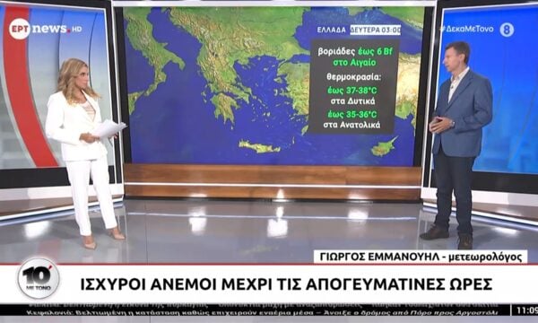 Καιρός: Ισχυροί άνεμοι μέχρι τις απογευματινές ώρες