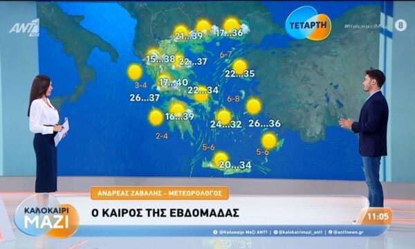 Καιρός – Καλοκαίρι Μαζί – 11/08/2026