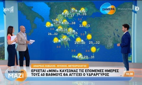 Καιρός – Καλοκαίρι Μαζί – 19/08/2026