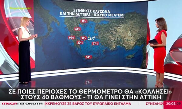 Καιρός: Σε ποιες περιοχές το θερμόμετρο θα «κολλήσει» στους 40 βαθμούς – Έρχονται μελτέμια, συναγερμός για πυρκαγιές