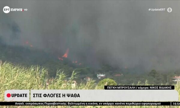 Καταστροφικές πυρκαγιές: Στις φλόγες η Ψάθα