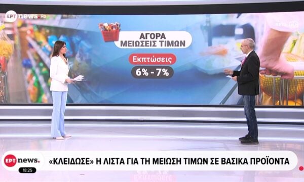 «Κλείδωσε» η λίστα για την μείωση τιμών σε βασικά προϊόντα