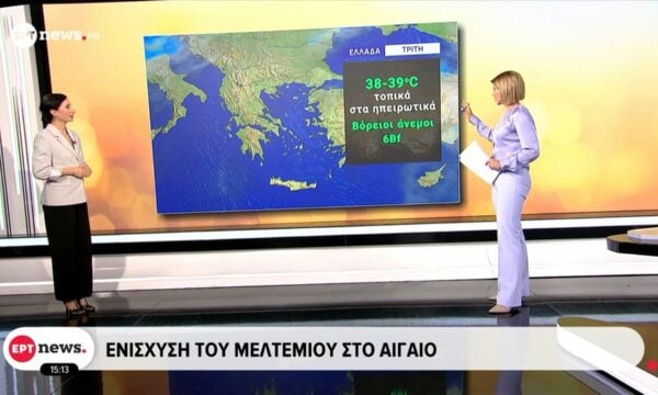 Κύμα ζέστης σε όλη τη χώρα – Η πρόγνωση του καιρού από την Αναστασία Τυράσκη