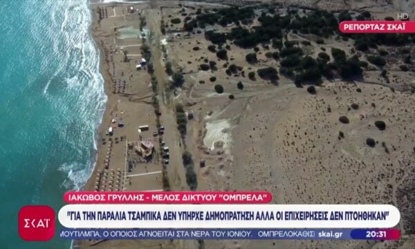 Λουκέτο σε 4 beach bar στην παραλία Τσαμπίκα στη Ρόδο, για παράνομη λειτουργία