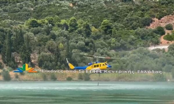 Μάχη με τις φλόγες με επίγεια και εναέρια μέσα στη Φωκίδα