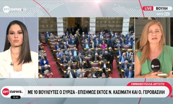 Με 10 βουλευτές ο ΣΥΡΙΖΑ – Επισήμως εκτός Νίνα Κασιμάτη και Όλγα Γεροβασίλη