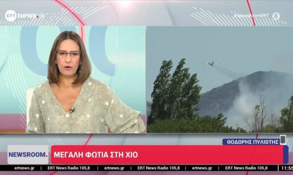 Μεγάλη φωτιά στη Χίο