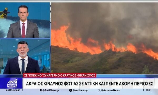 Μία από τις πιο δύσκολες ημέρες του φετινού καλοκαιριού, από πλευράς πυρκαγιών, είναι η σημερινή
