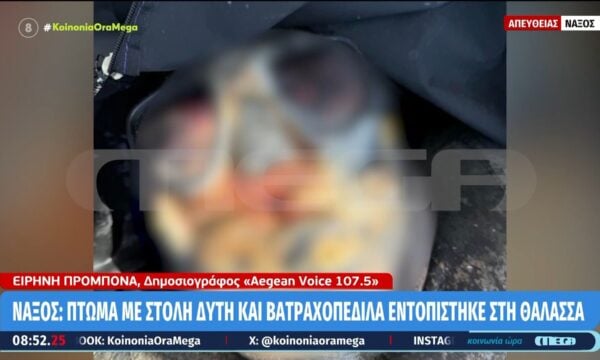 Νάξος: Πτώμα με στολή δύτη και βατραχοπέδιλα εντοπίστηκε στη θάλασσα