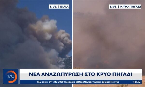 Νέα αναζωπύρωση στο Κρύο Πηγάδι