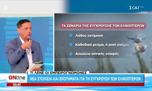 Νέα στοιχεία και ερωτήματα για τη σύγκρουση των ελικοπτέρων