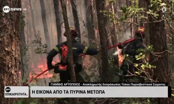 Ο Αναπληρωτής Εκ.Τύπου Πυροσβεστικής, Γιάννης Αρτοποιός στο ΕΡΤnews