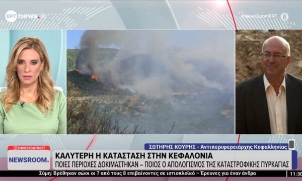 Ο αντιπεριφερειάρχης Κεφαλληνίας Σωτήρης Κουρής στο ΕΡΤnews