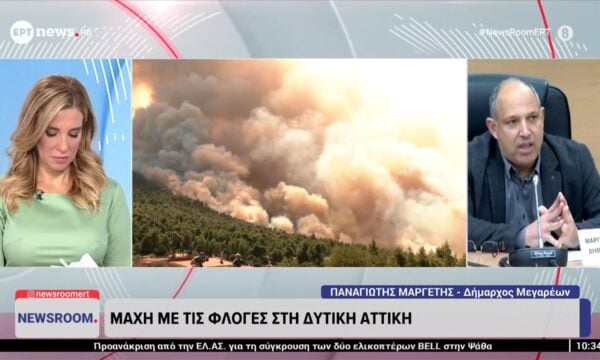 Ο δήμαρχος Μεγαρέων Παναγιώτης Μαργέτης στο ΕΡΤnews