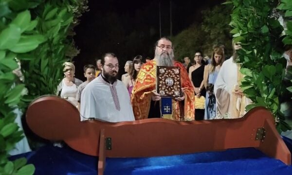 Ο εορτασμός της Παναγίας στο εκκλησάκι στον αρχαιολογικό χώρο της Αρχαίας Ασίνης
