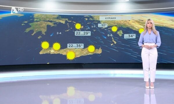 O καιρός την Κυριακή (30/08)