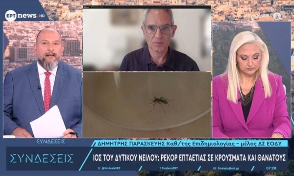 Ο καθηγητής Επιδημιολογίας και μέλος ΔΣ ΕΟΔΥ, Δημήτρης Παρασκευής, στο ΕΡΤnews