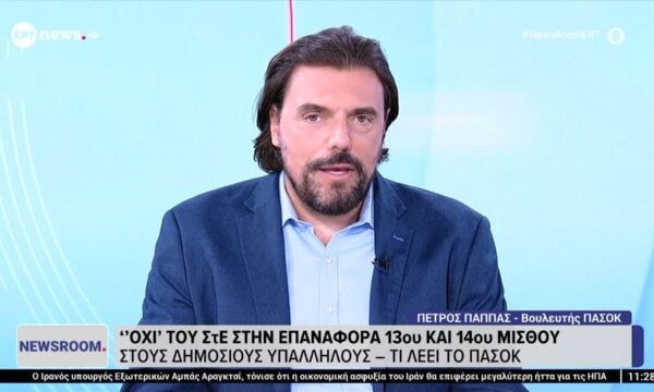 Ο Πέτρος Παππάς (Βουλευτής ΠΑΣΟΚ) στο ΕΡΤnews