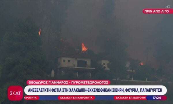 Ο πυρομετεωρολόγος, Θ. Γιάνναρος, για τη μεγάλη φωτιά στη Χαλκιδική και το γενικότερο πρόβλημα των πυρκαγιών