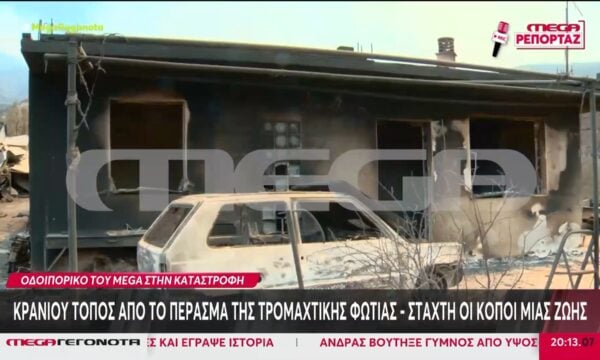 Οδοιπορικό του MEGA στο Πόρτο Γερμενό – Κρανίου τόπος από το πέρασμα της τρομακτικής φωτιάς