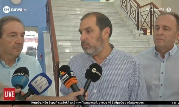 Οι δηλώσεις του υφυπουργού Κλιματικής Κρίσης και Πολιτικής Προστασίας Κώστα Κατσαφάδου