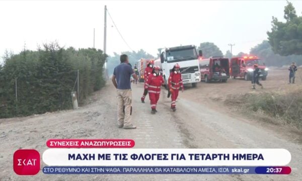 Όλα τα νεότερα από τα πύρινα μέτωπα σε Λούμπα, Αλεποχώρι, Ψάθα, Μέγαρα και Τραγανό Ηλείας