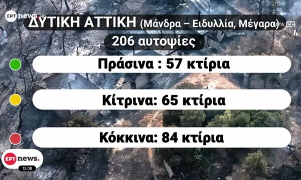Ολοκληρώθηκαν οι αυτοψίες στις πυρόπληκτες περιοχές