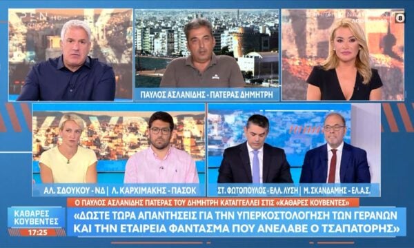 Π. Ασλανίδης: «Μιλάμε για ανθρώπινες ψυχές, είστε εγκληματίες, δολοφονήσατε κόσμο»