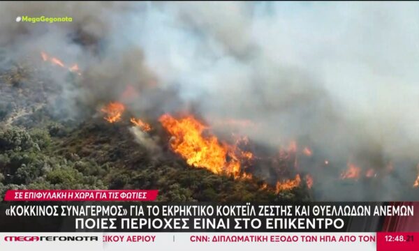 Παρατεταμένη ξηρασία και υψηλές θερμοκρασίες σε όλη τη χώρα – Θυελλώδεις άνεμοι έως και 9 μποφόρ