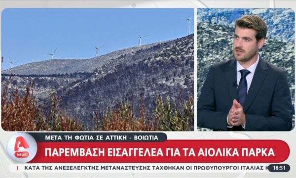 Παρέμβαση εισαγγελέα για τα αιολικά πάρκα μετά τη φωτιά σε Αττική και Βοιωτία