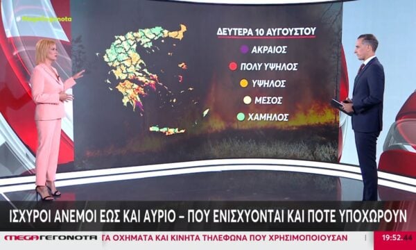 Ποιες περιοχές μπαίνουν σε red code για φωτιές