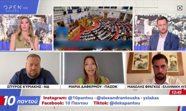 Πολιτική αντιπαράθεση Κυριακή, Δαφέρμου και Φράγκου