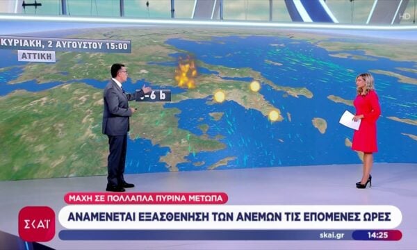 Πρόγνωση καιρού από τον Παναγιώτη Γιαννόπουλο – Αναμένεται εξασθένηση των ανέμων τις επόμενες ώρες