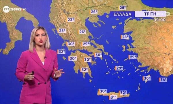 Πρόγνωση του καιρού 24/08/2026 – Νικολέτα Ζιακοπούλου