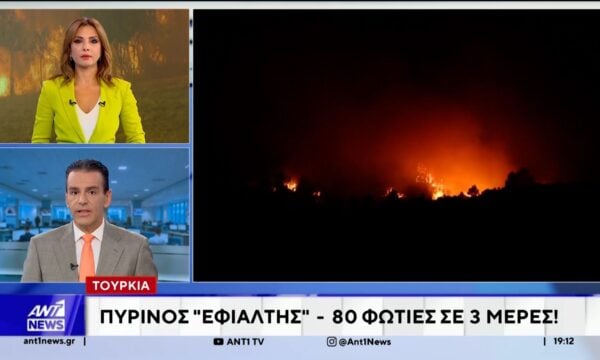 Πύρινος εφιάλτης στην Τουρκία: 80 φωτιές μέσα σε τρεις ημέρες