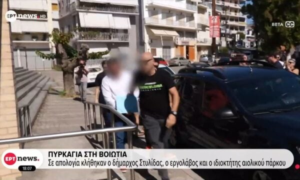 Πυρκαγιά στη Βοιωτία: Σε απολογία κλήθηκαν ο δήμαρχος Στυλίδας, ο εργολάβος και ο ιδιοκτήτης του αιολικού πάρκου